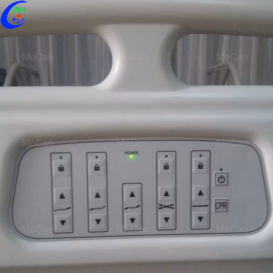 Equipo hospitalario Metal médico 3 cama de hospital eléctrica de 5 funciones